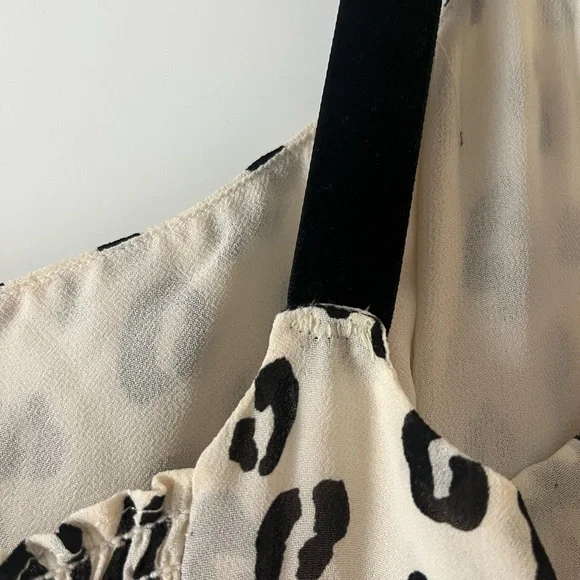 Reformation Leopard Print Dress with Black Straps - Picture 6 of 11